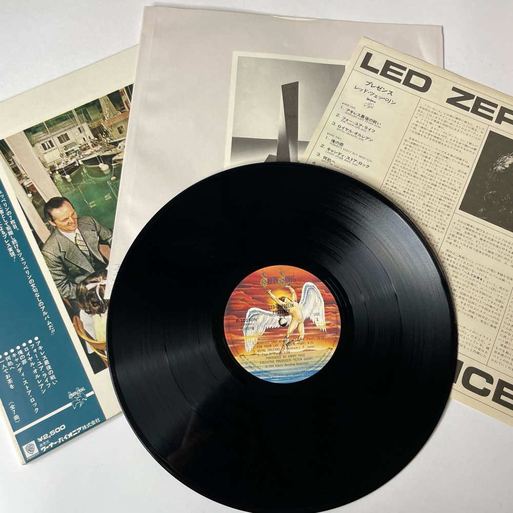 Винтажная виниловая пластинка LP Led Zeppelin Presence (Japan 1976) (Obi) Royal Orleans