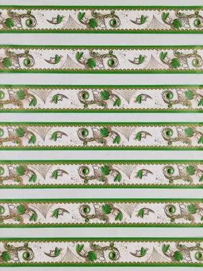 Бордюр бумажный 4 см окантовка лента светло-зеленый