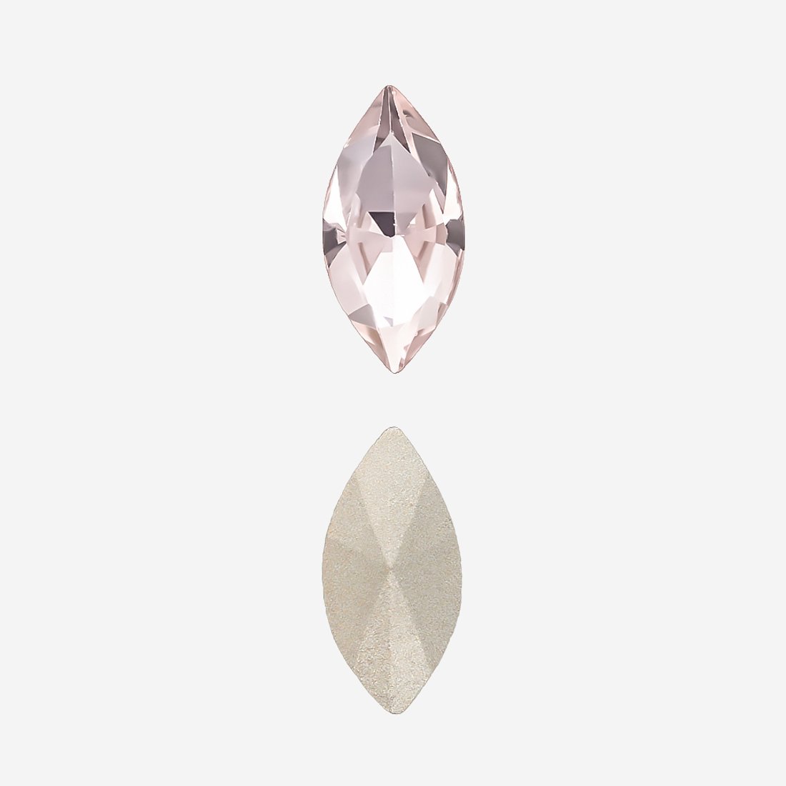 Кристалл Маркиз (Marquise Fancy Stone), оттенок "Светло-розовый"/"Light Rose", 10*5мм