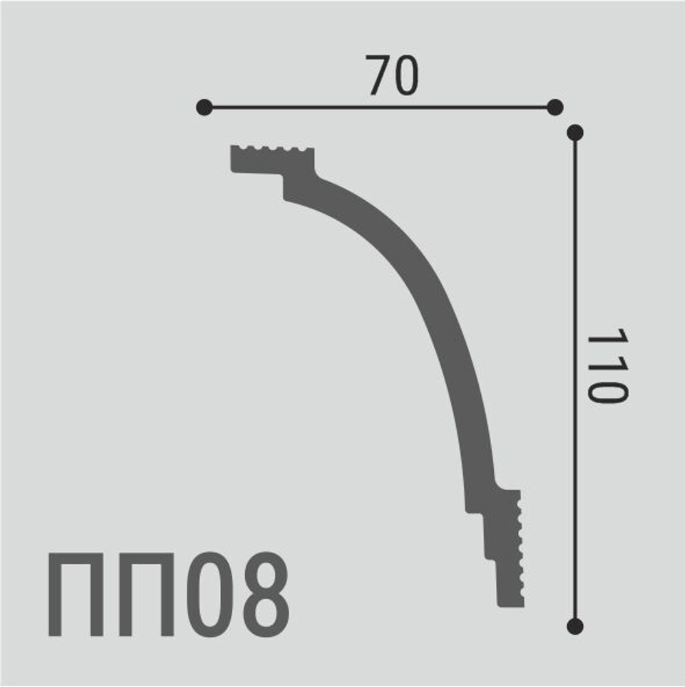 Карниз потолочный ПП 08