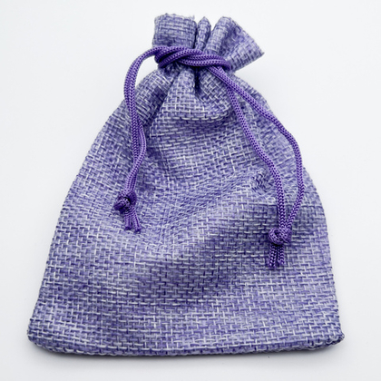 Холщовый мешочек, цвет сиреневый, размер около 12*9 см, цена за 1 шт