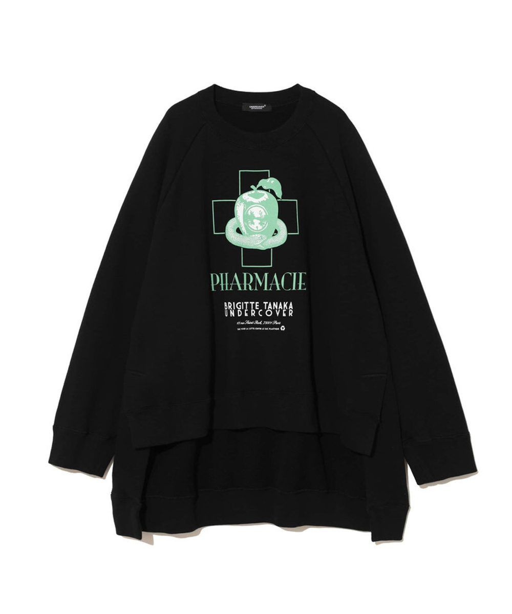 UNDERCOVER x BRIGITTE TANAKA ТОЛСТОВКА ЧЕРНАЯ PHARMACIE
