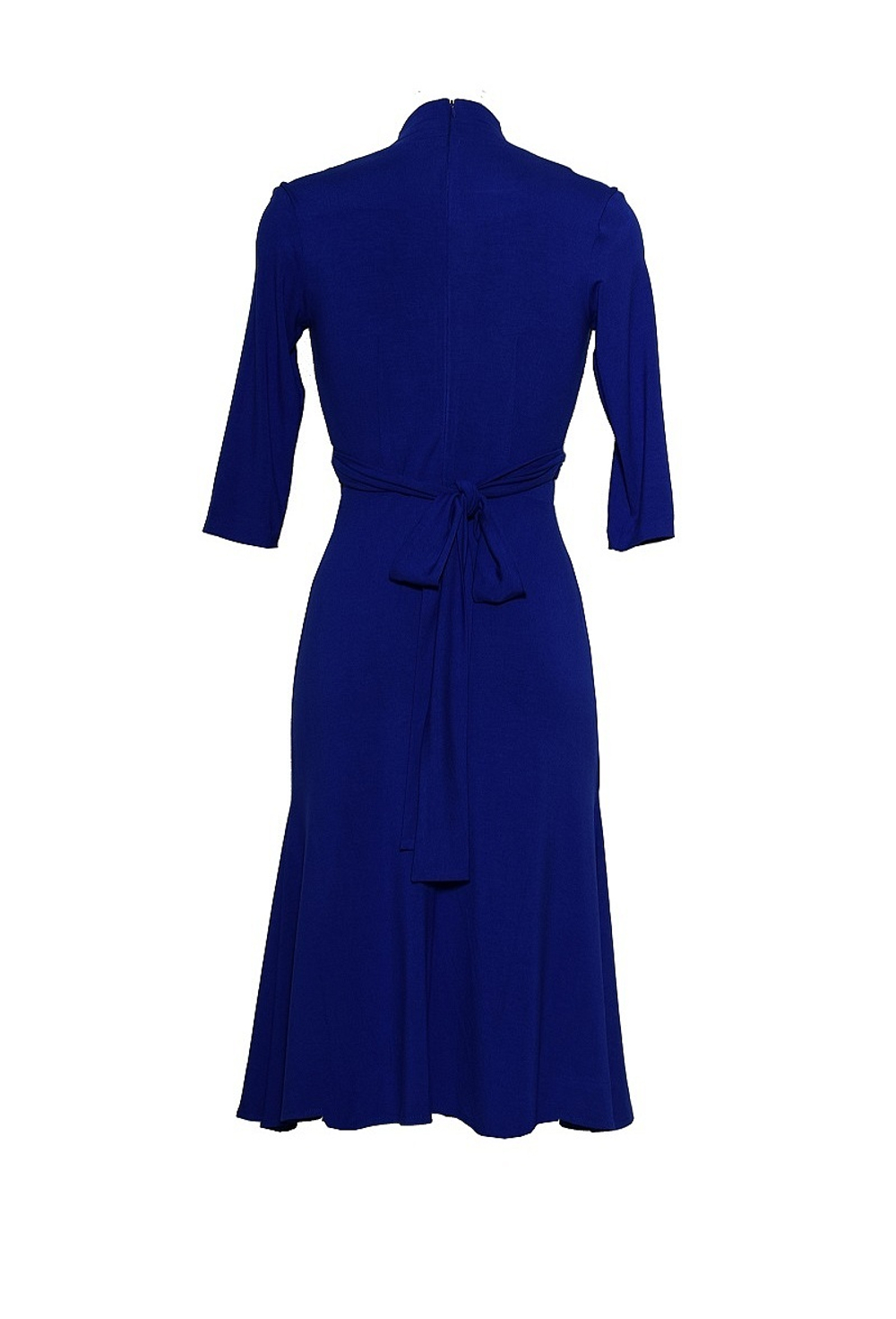 Платье c рукавами и вырезом на груди 25-14SS