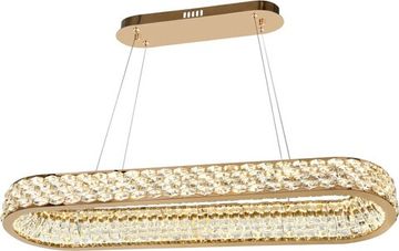 Люстра подвесная LED 80W 3000К-6000К 4040/03/12PL золото/прозрачный Rhombus Stilfort