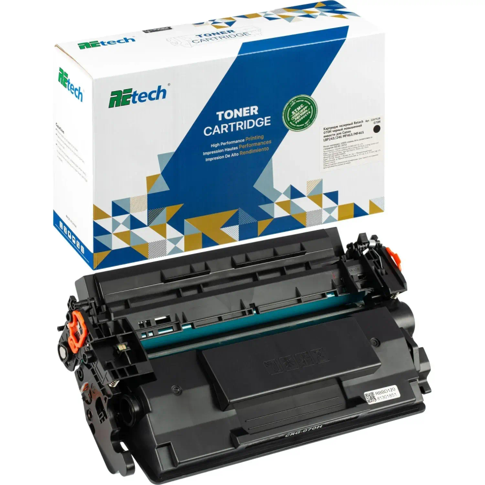 Картридж лазерный Retech 070H чер.пов.емк. для Canon LBP243/246 MF463/MF465