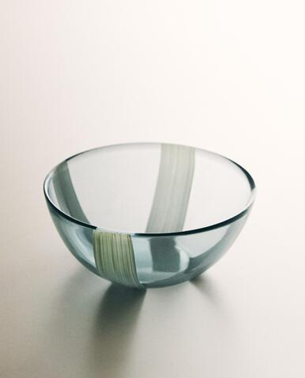 Zara Home миска из стекла, цвет синий, 12 см