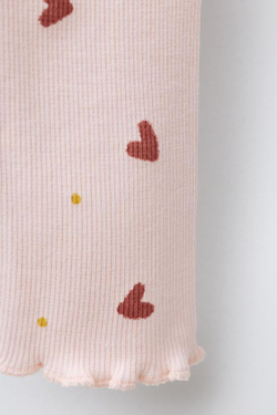 ZARA ЛЕГИНСЫ С ПРИНТОМ, РОЗОВЫЙ