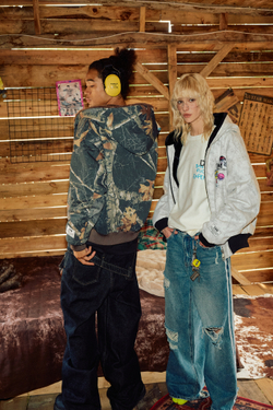 Утепленный бомбер DONSMOKE "Trees Pattern" MA-1 Fur Jacket