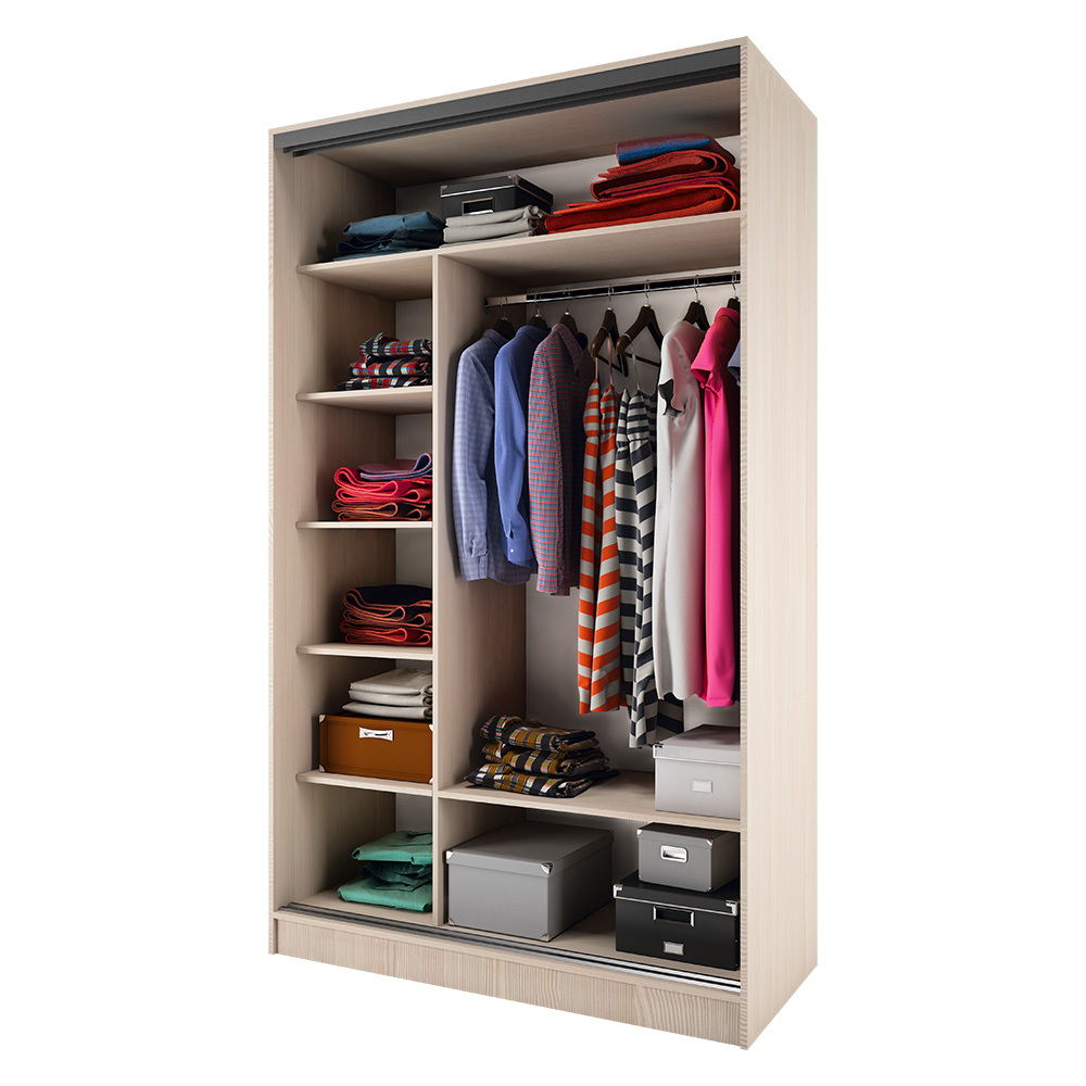 Шкаф-купе Тринити 1 1,35 м, Сандал светлый