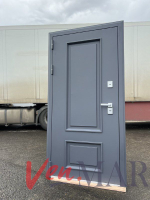 Дверь входная терма Самури -2 зеркало /муар RAL 7024