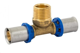 Пресс тройник наружная резьба APE 20 х 3/4*