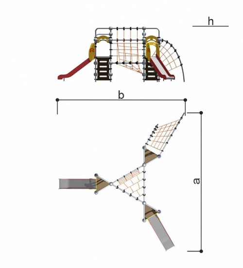 Детский спортивно-игровой комплекс Romana 057.46.00