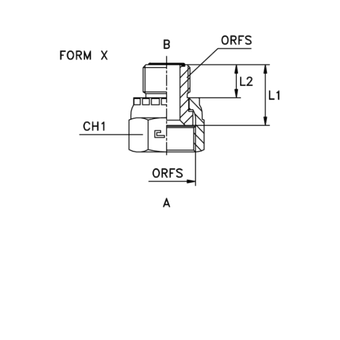 Соединение P D20-12 ORFS 1.3/16 - ORFS 13/16