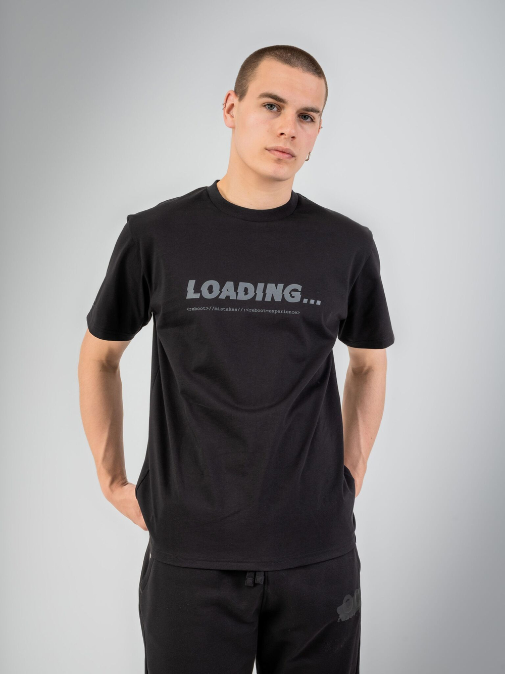 Футболка мужская ORIGINAL CREATOR LOADING GLITCH T-SHIRT, Черный