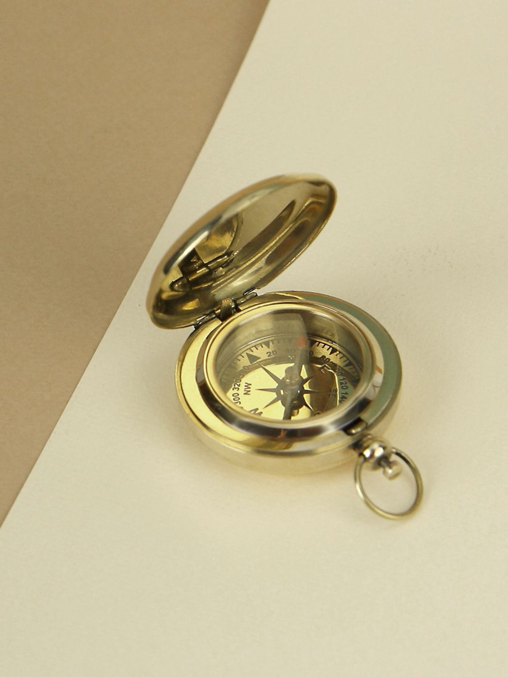 Nautical Карманный компас в деревянном футляре