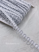 Тесьма2 с эластичными петлями белая