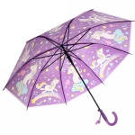 Зонт детский полуавтомат «Ultramarine - Единорожек на луне», 8 спиц, d-85см, длина в слож. виде 68см ●