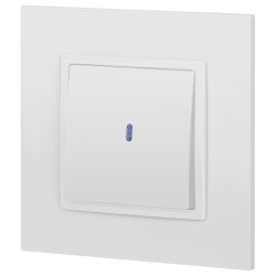 Выключатель ЭРА Elegance 14-1102-01 с подсветкой 10АХ-250В IP20 белый