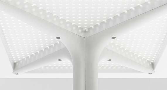 Пластиковый стол Clip 70х70 см антрацит