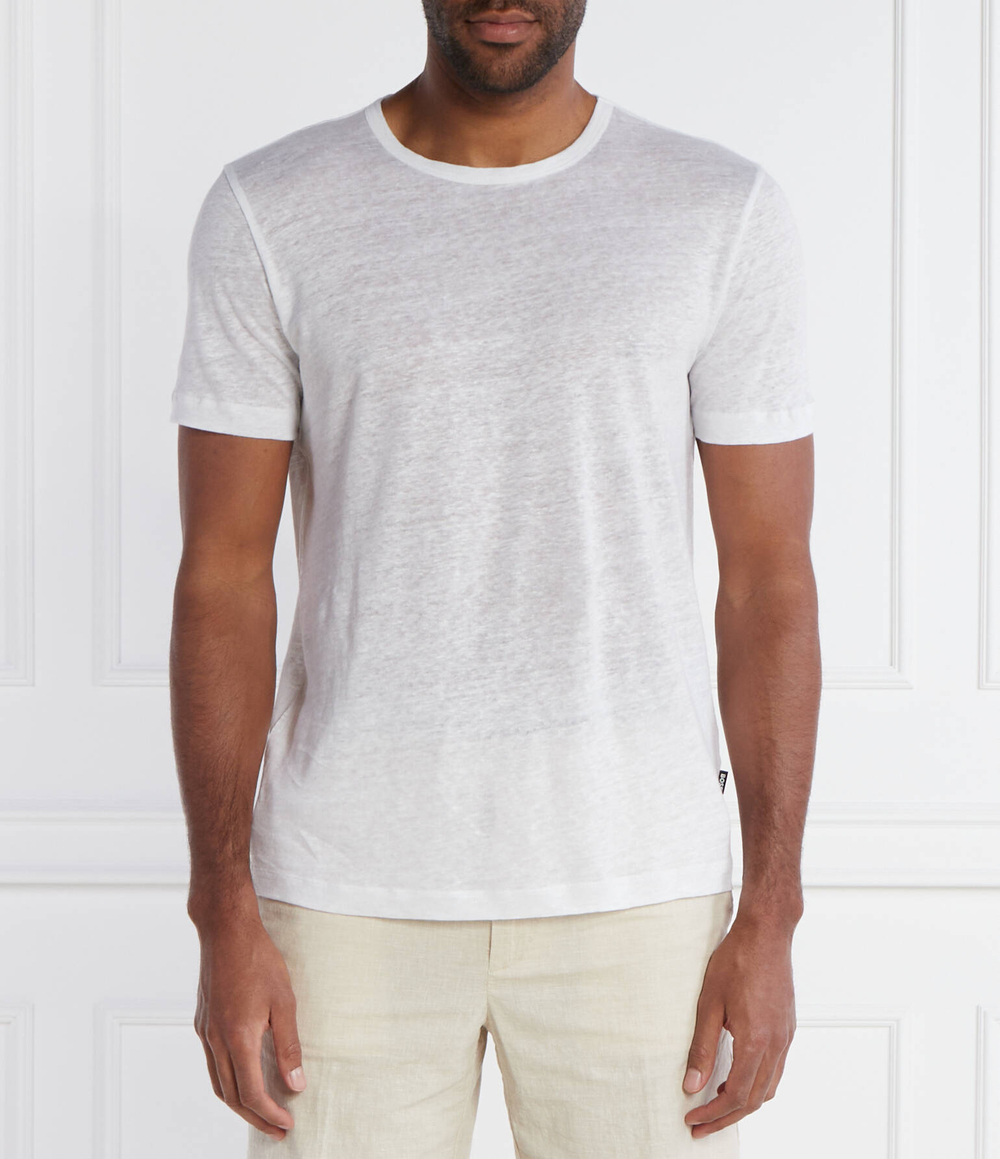 Льняная футболка Tiburt 456 BOSS BLACK - белый(50511612)