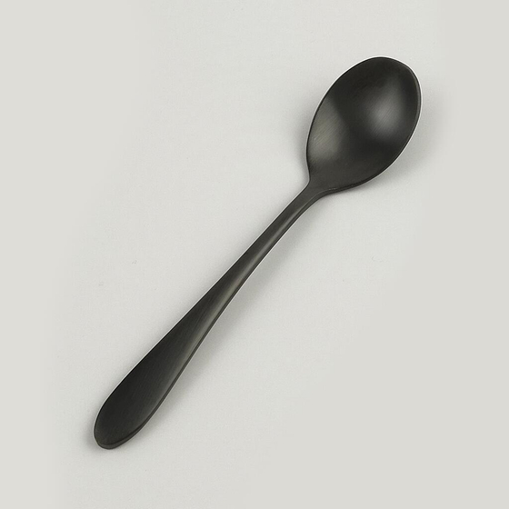 Ложка чайная 14,3 см матовый черный PVD Alessi-Black P.L. [12]