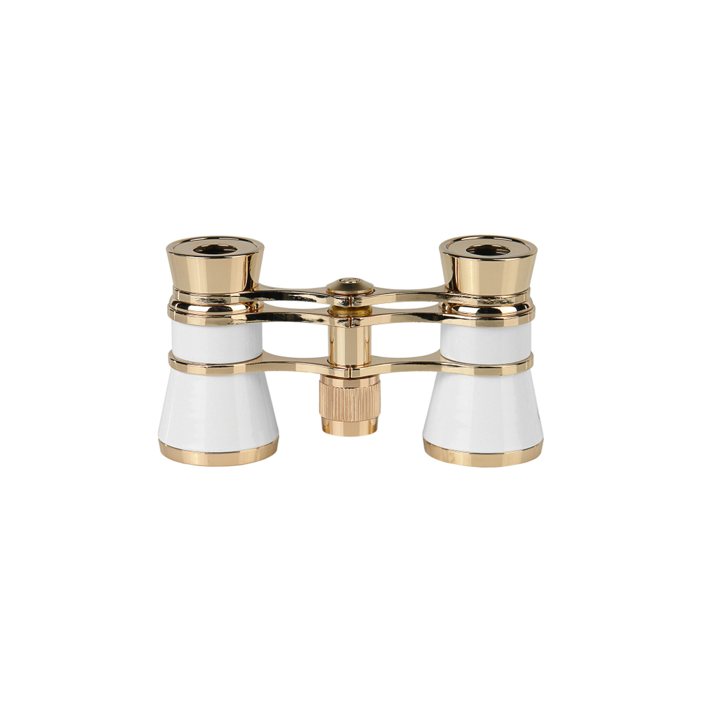 Бинокль театральный Veber Opera БГЦ 3x25 белый/золотой