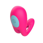 Розовое виброкольцо с пультом ДУ