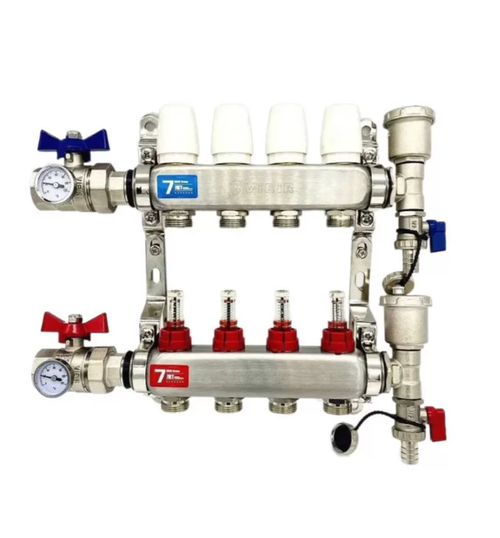 Колл. группа (НЕРЖ) с РАСХОД. 1" х 2 ход ViEiR (5/1шт) Т