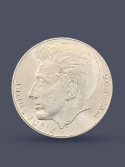 Монета 100 крон 1978 "75 лет со дня рождения Юлиуса Фучика"