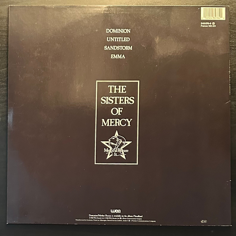 The Sisters Of Mercy ‎– Dominion (Германия 1988г.) 12", 45 RPM