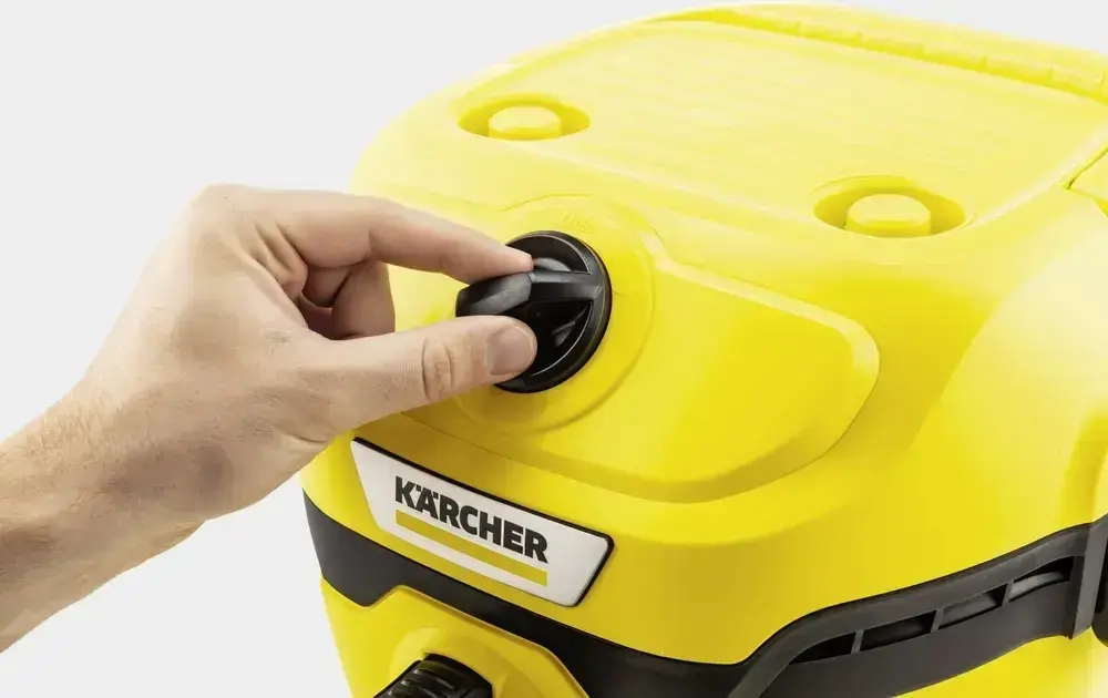 Строительный пылесос Karcher WD 2 Plus V-12/4/18 1000Вт (уборка: сухая/сбор воды) желтый
