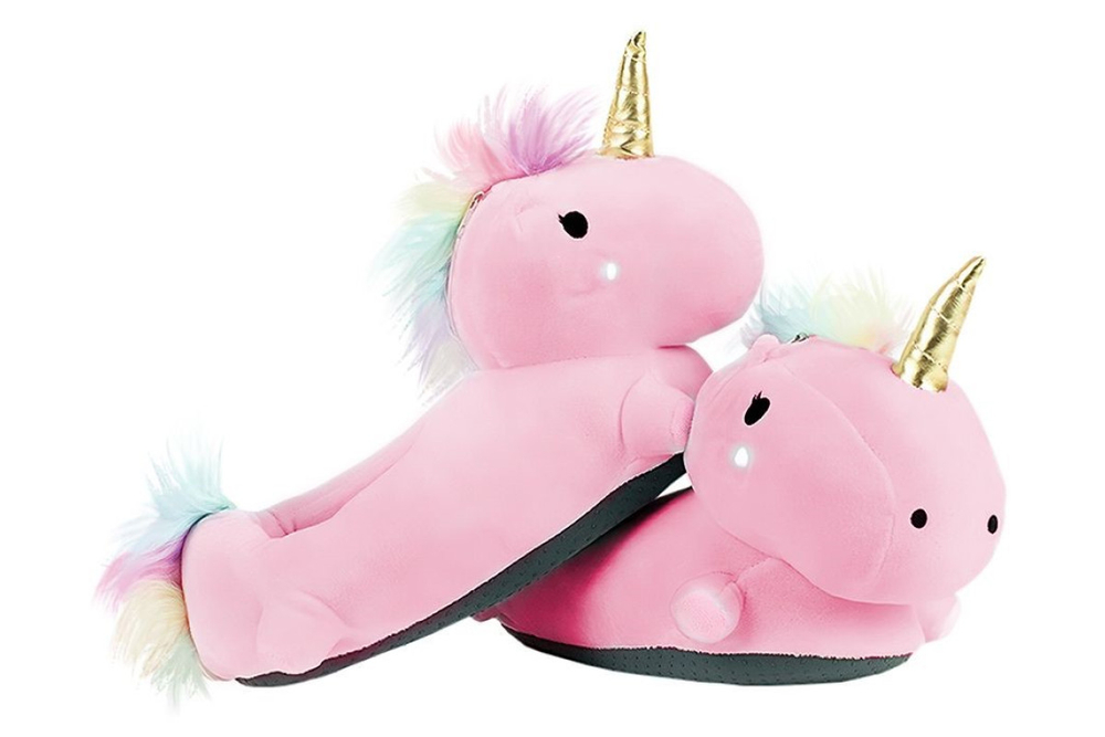 Тапочки FunFur Единорог-1 светящиеся Розовый