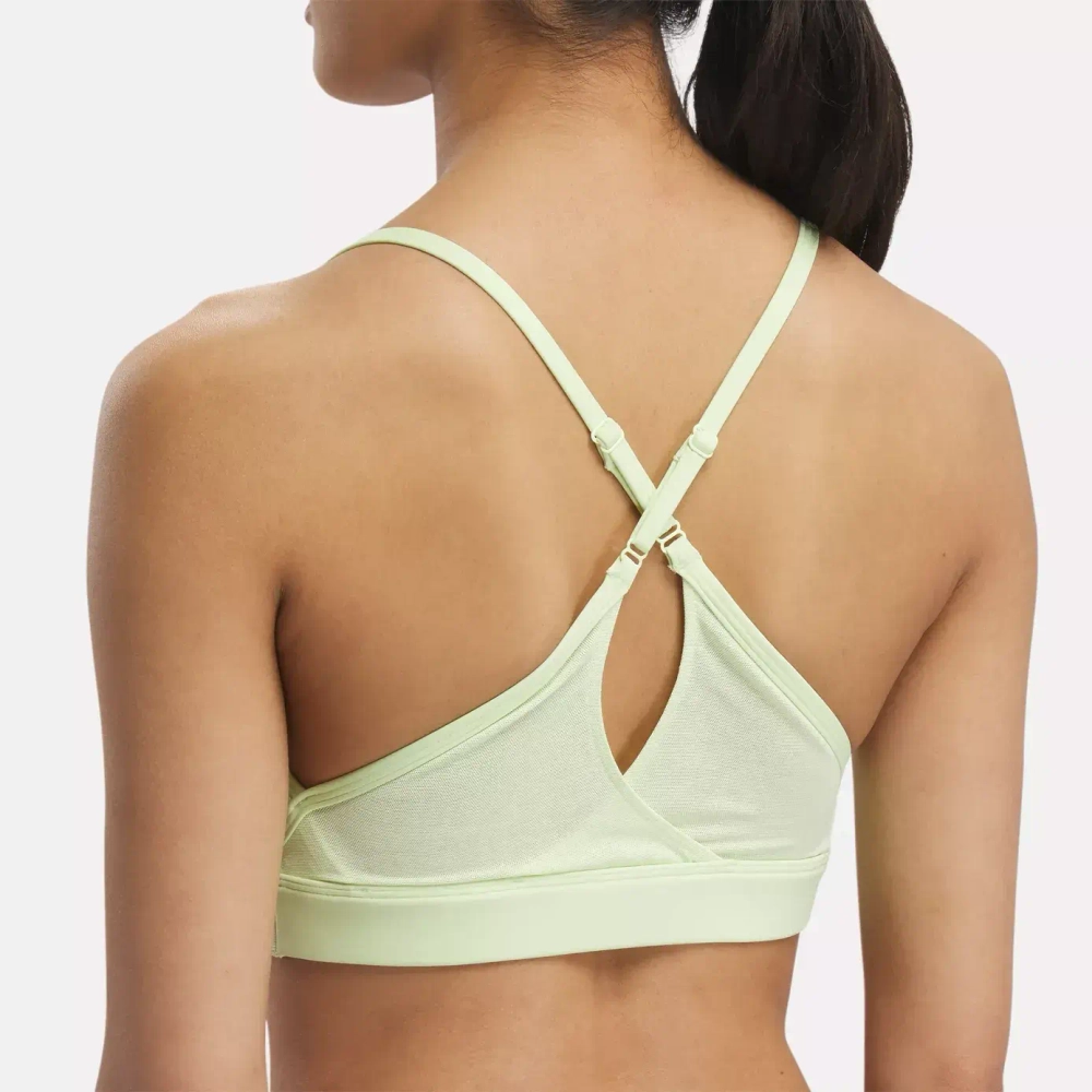 Топ спортивный женский Reebok LUX STRAPPY SPORTS BRA (Салатовый)