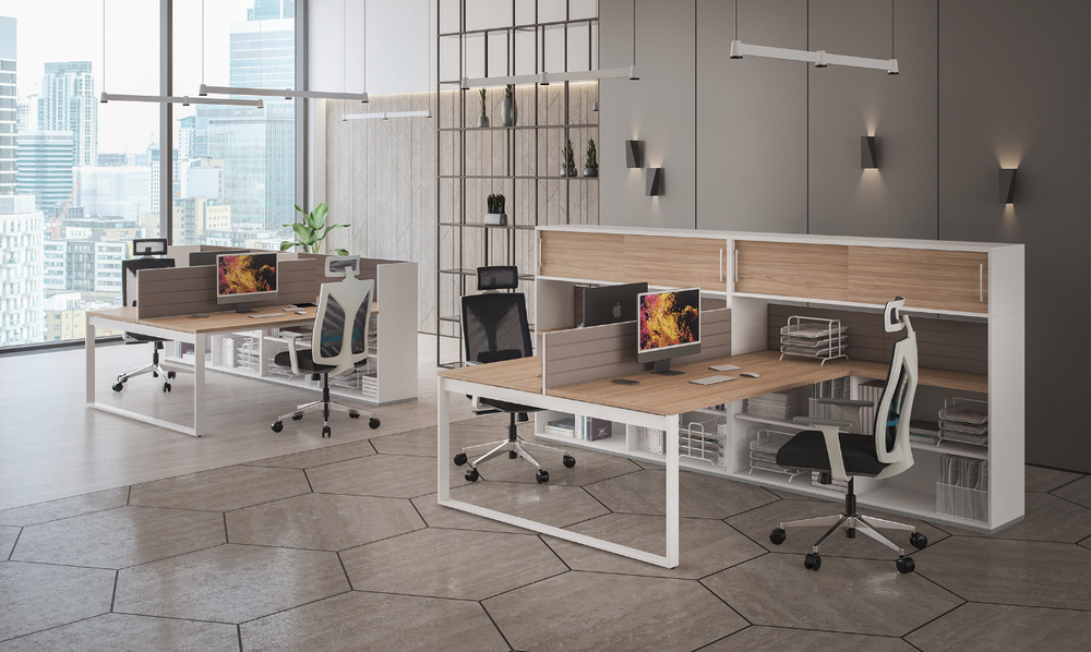 Стол на металлокаркасе AG.136 с лючком ALLEGRO (АЛЛЕГРО)