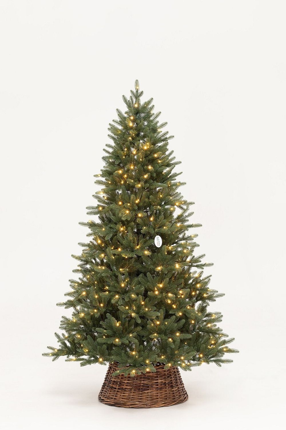 Елка с гирляндой "Никольская" (Литая хвоя) 240 см / 2,4 м