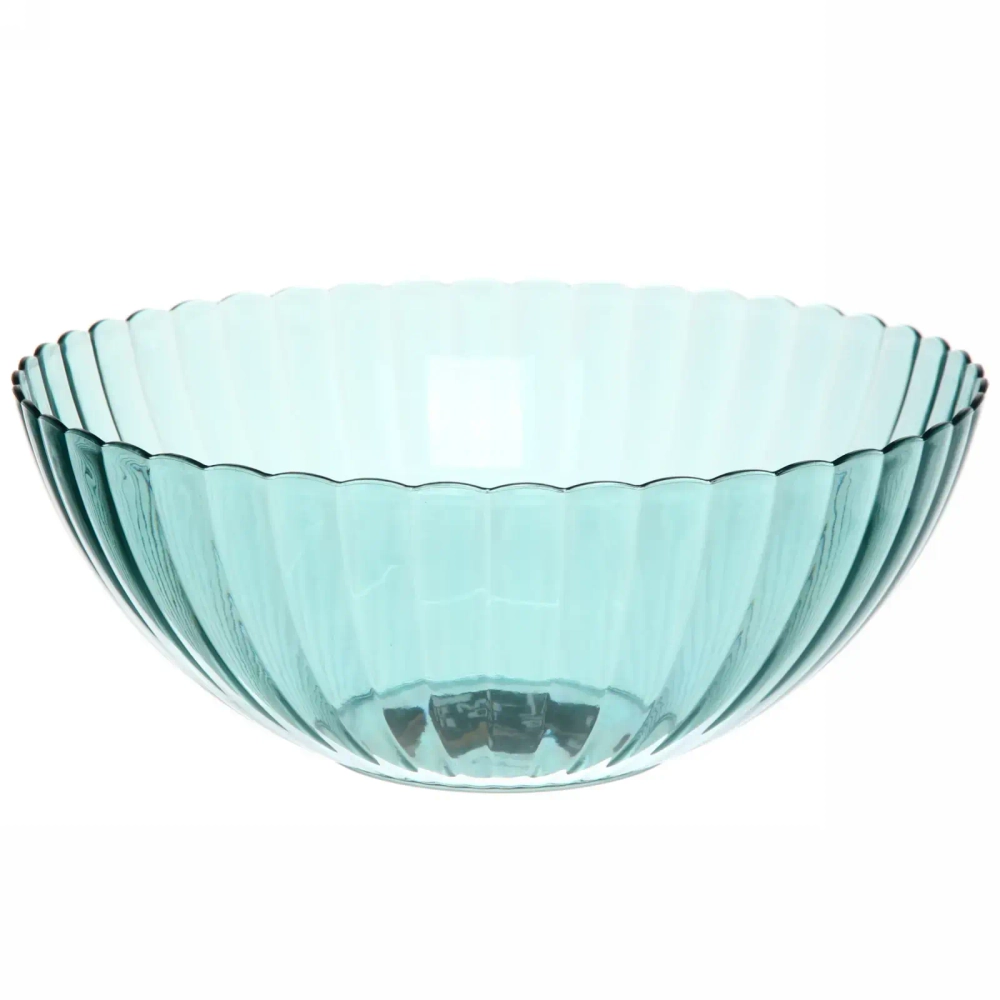 Салатник пластиковый «Мадлен» 23*9см ромашка, морская волна