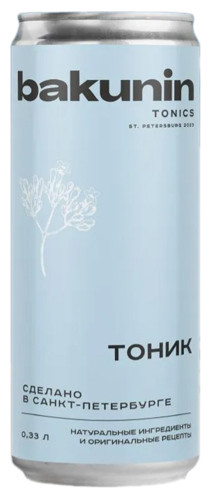 Газированный напиток Бакунин Ботаникалс Тоник / Bakunin Botanicals Tonik 0.33 - банка