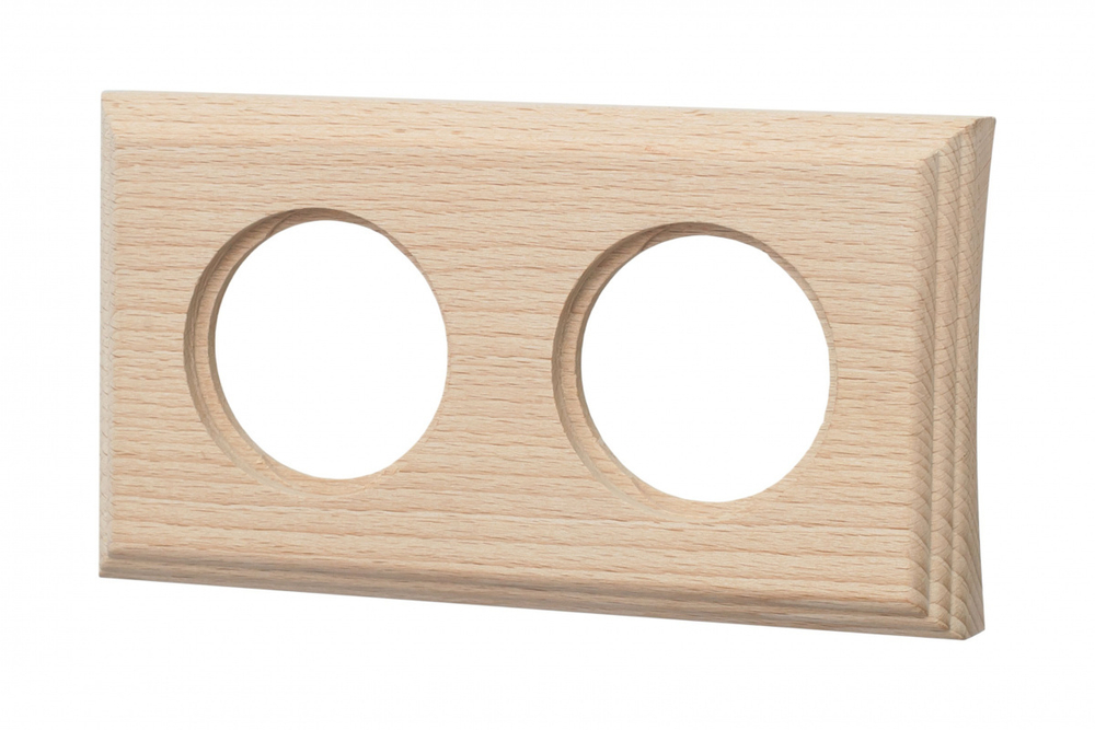 Рамка 2 постовая для скрытого монтажа (Натурэль на бревно 260 мм) BF4C26-620-10