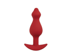 Средняя анальная пробка для ношения Libra M (Цвет: темно-красный)