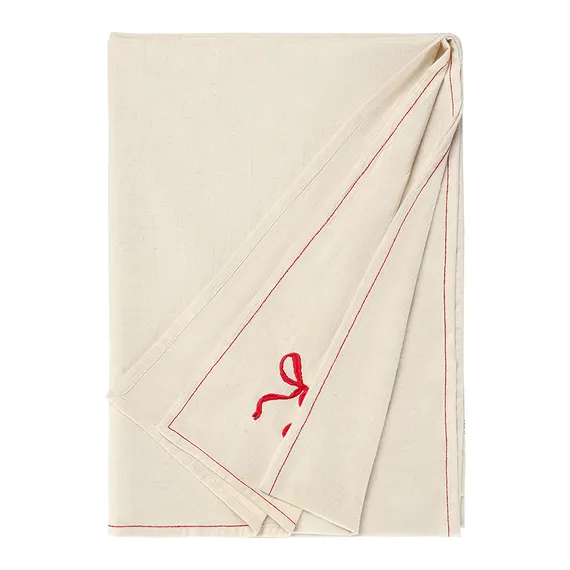 Скатерть fancy bows бежевого цвета из коллекции essential, 180х240 см