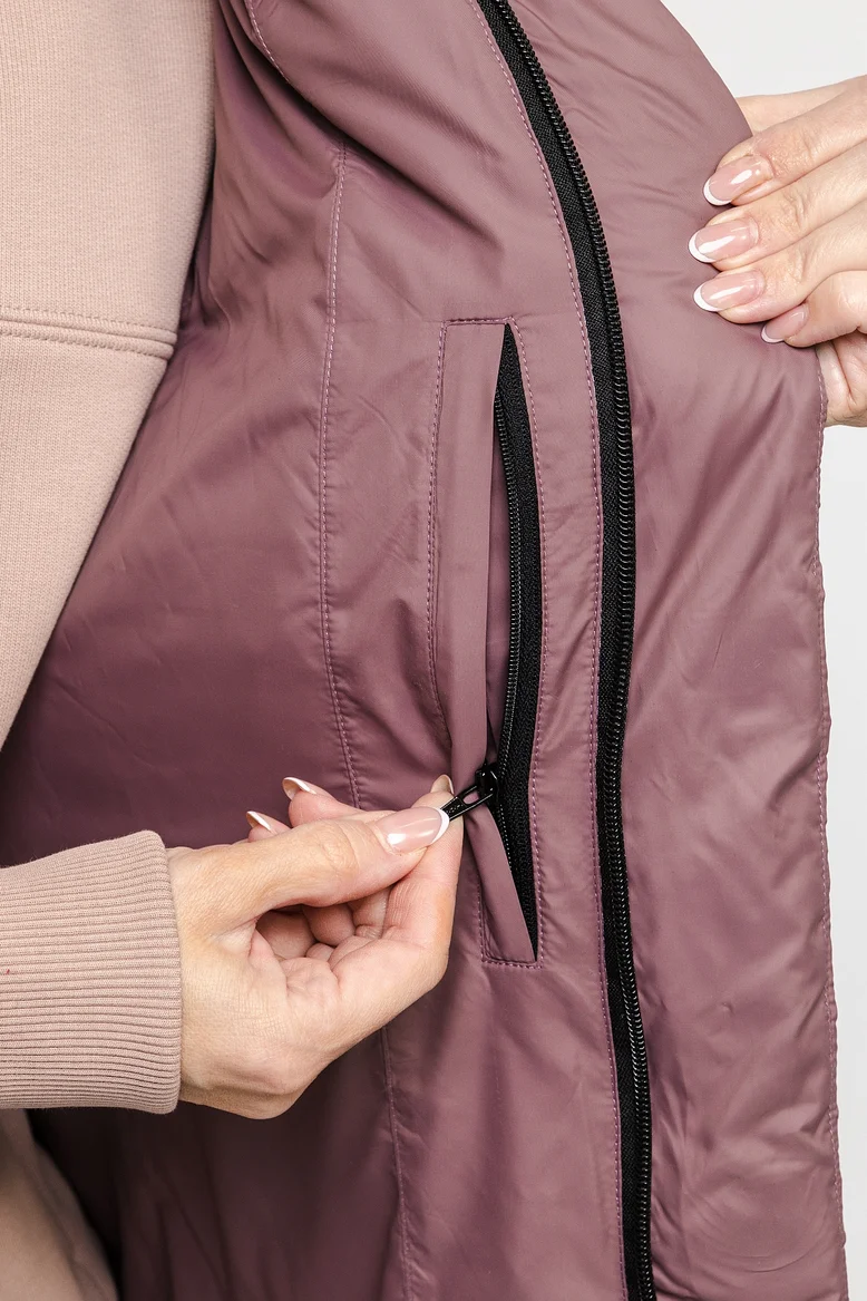 Жилет "НОХО" утеплённый, унисекс, цвет "Лиловая дымка"