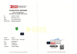 Изумруд, Октагон, 2 шт / 13,39 карат, Замбия