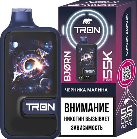 Bjorn Tron Черника-малина 55000 затяжек 20мг (2%)