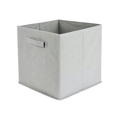 Короб-кубик для хранения "Uno", Д300 Ш300 В300, светло-серый