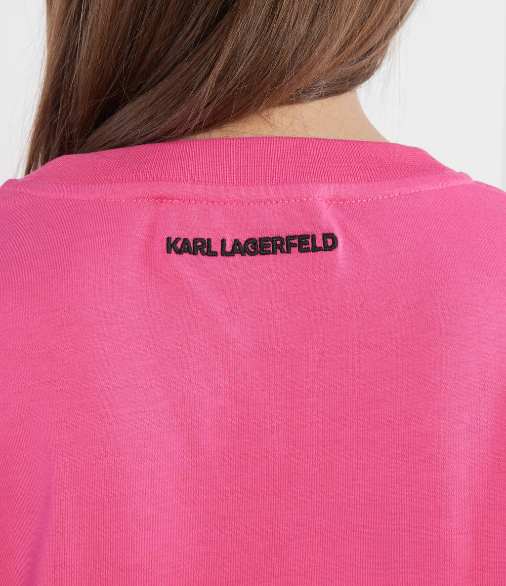 Платье karl signature slv hem Karl Lagerfeld - розовый(235W1357)