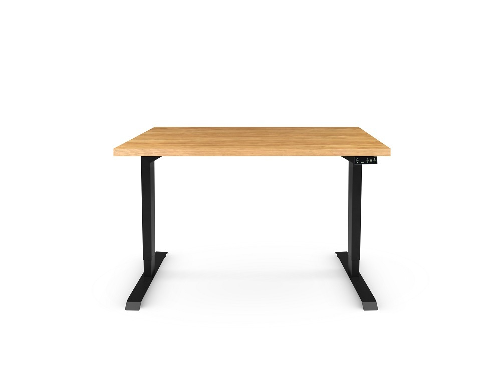 Регулируемый компьютерный стол Bazalt с регулировкой по высоте — столешница МДФ Дуб европейский