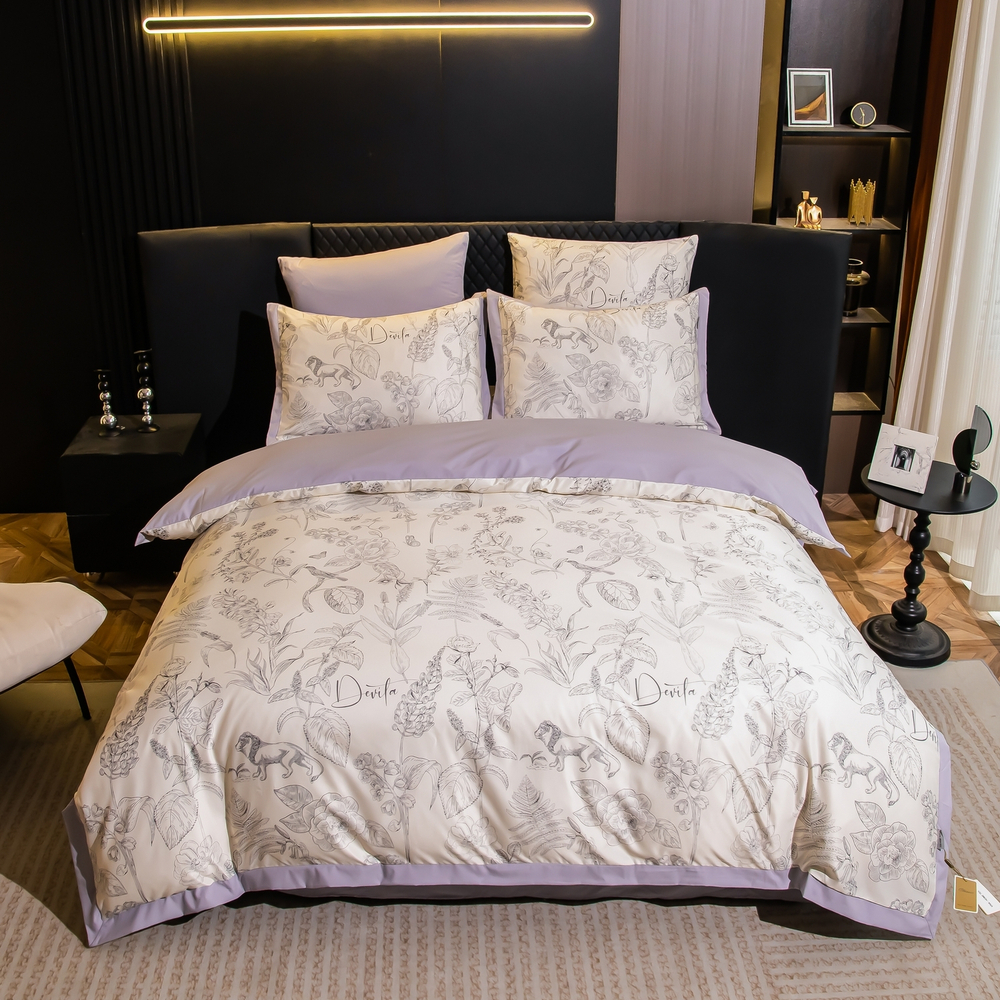 Комплект постельного белья Сатин MS на резинке MSR013