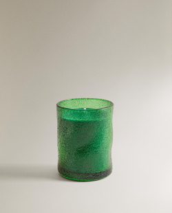 Zara Home Свеча ароматическая YUZU & MUSK 155 г, растительный воск, аромат цитрусово-мускусный, Жёлтый