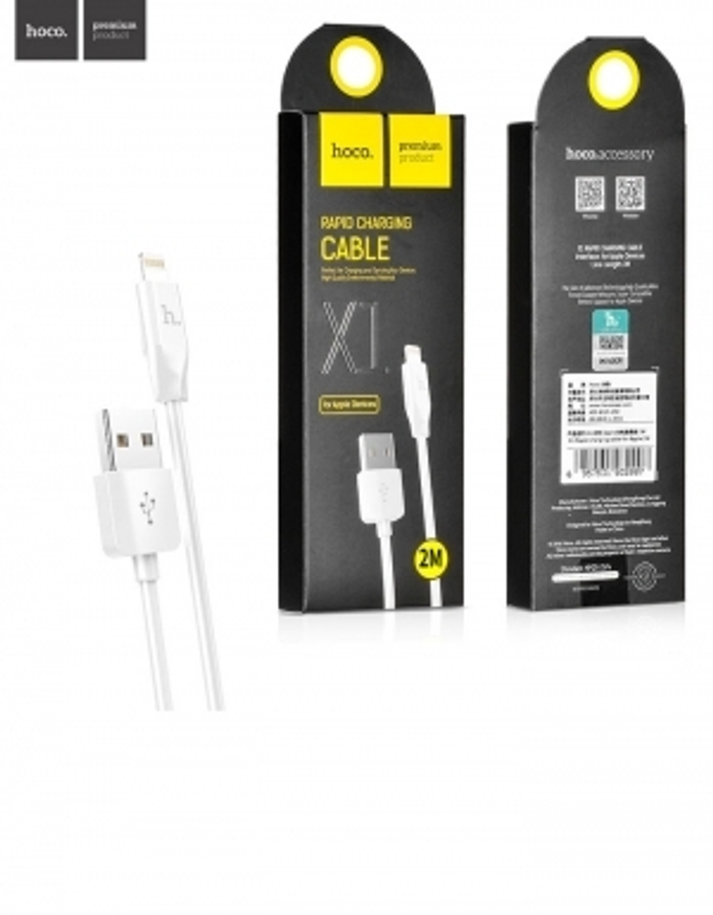 Hoco Rapid X1 Lightning-USB (1 / 2 м) Кабель