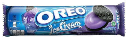 Печенье Oreo Ice Cream Blueberry со вкусом Черничного мороженого